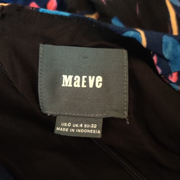 Anthropologie Maeve Elia Dress Floral Cold Shoulder - Picture 4 of 5